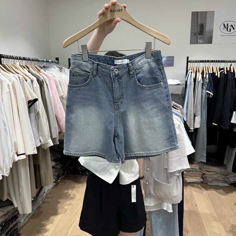 M.G.N韓國直郵女士新款26春夏休閑人氣職業熱賣時尚短褲MAGNET短褲圖色1