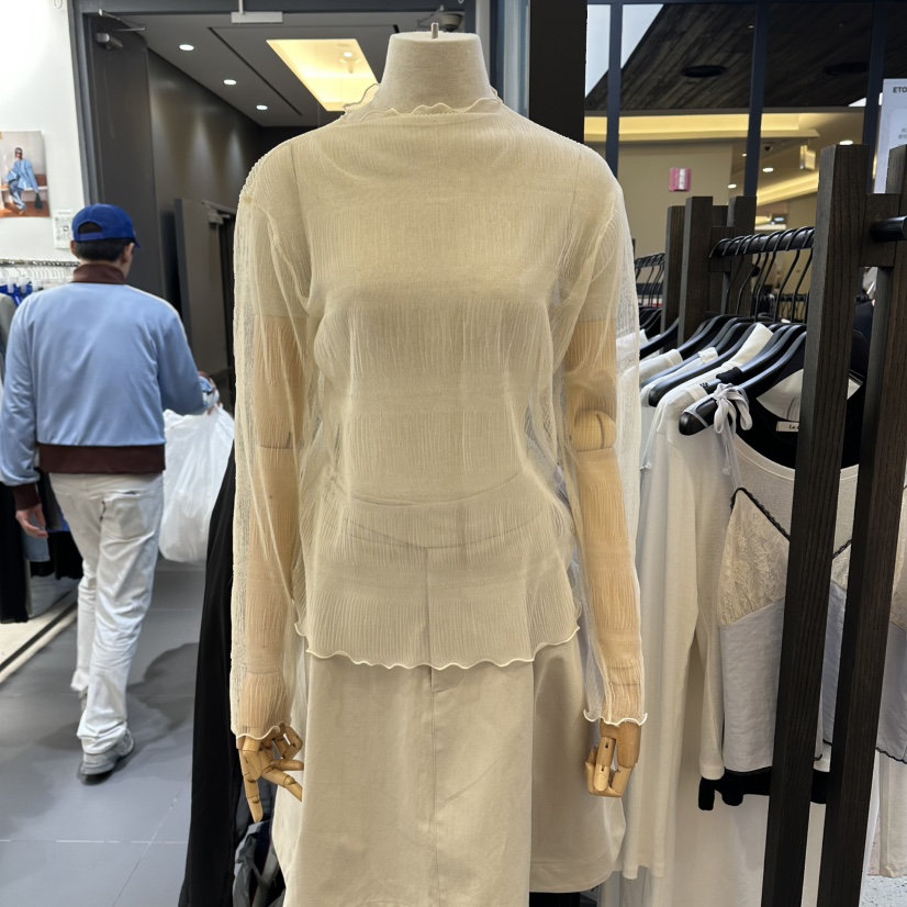 LE ETOILE韓國代購女士新品職業推薦26春夏休閑襯衫蕾絲衫Le etoile襯衫/蕾絲衫圖色1