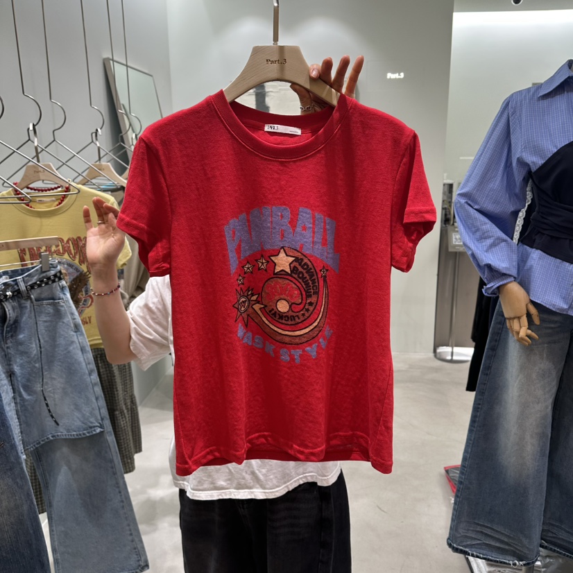 PART3韓國東大門直郵女裝新款26春夏休閑推薦職業時尚T恤Part.3T恤圖色2