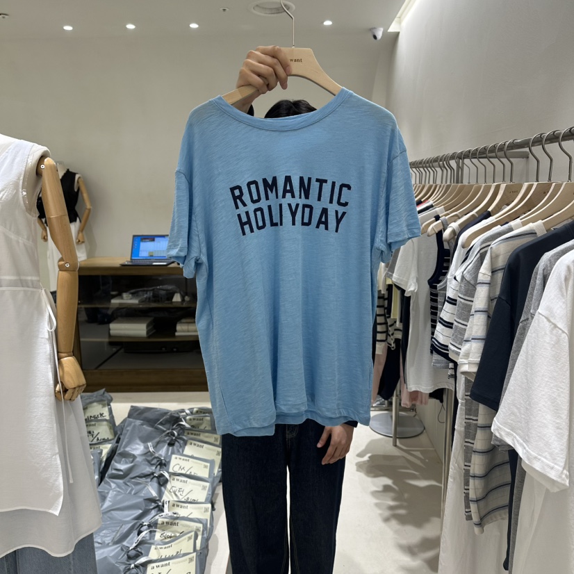 A WANT韓國直郵實拍女裝新品職業人氣熱賣26春夏推薦T恤A WANTT恤圖色2