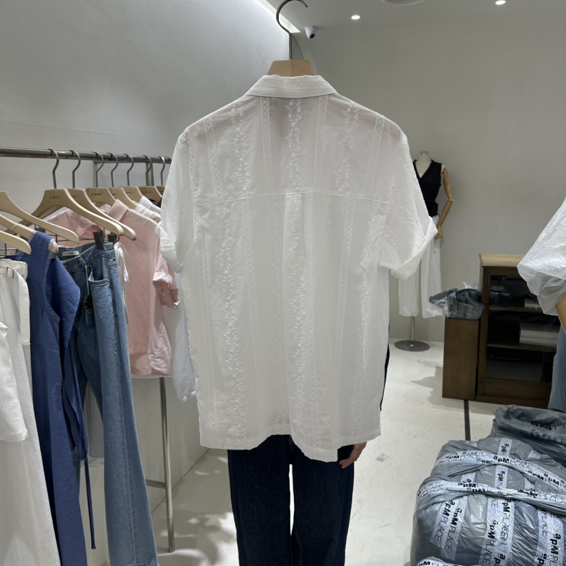 A WANT韓國代購女士新品休閑時尚人氣26春夏襯衫蕾絲衫蕾絲花A WANT襯衫/蕾絲衫