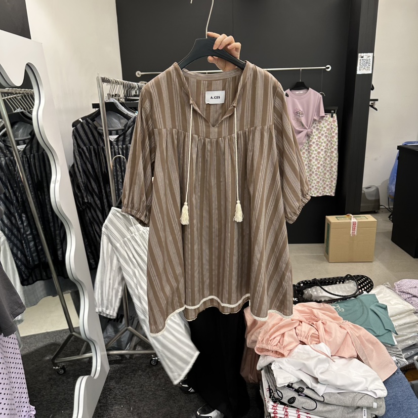 A.CES韓國直郵女裝新品職業26春夏人氣推薦熱賣時尚連衣裙A.CES連衣裙圖色2