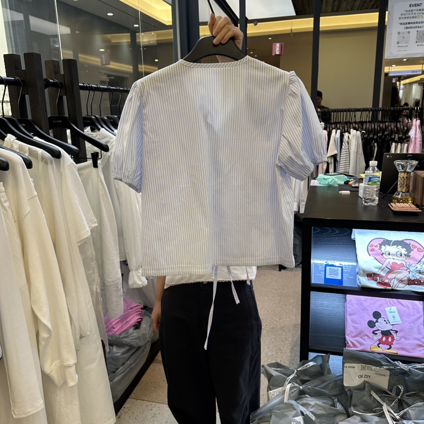 LE ETOILE韓國代購女裝新品人氣推薦時尚休閑襯衫蕾絲衫Le etoile襯衫/蕾絲衫