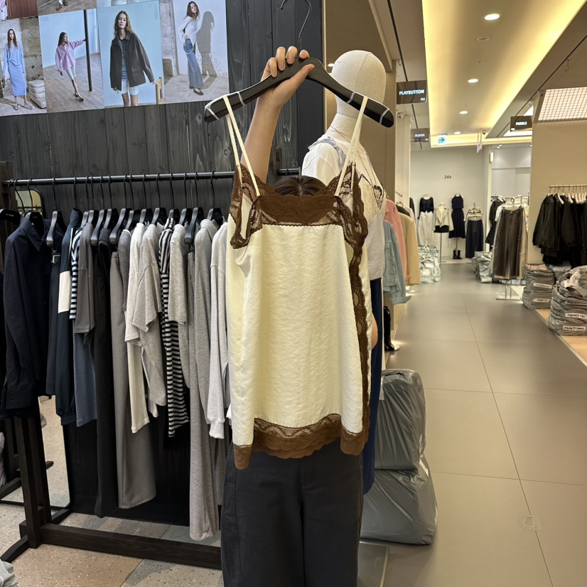 LE ETOILE韓國東大門直郵女裝新品時尚休閑吊帶背心蕾絲Le etoile吊帶/背心