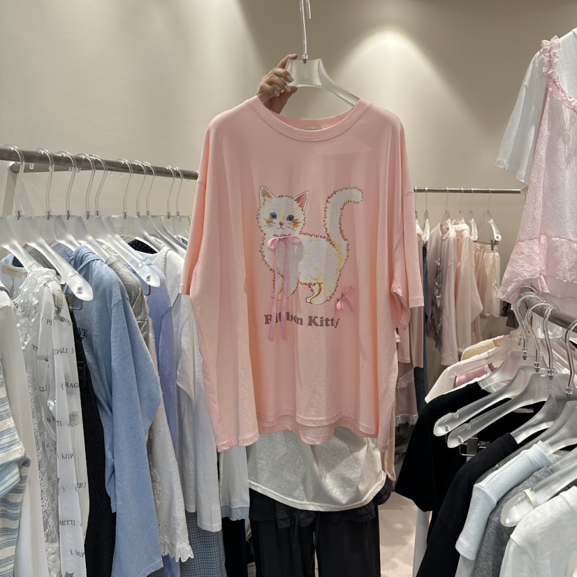 MIMME/LOOKK韓國東大門直郵女裝新款人氣26春夏休閑T恤格子MIMME/LOOKKT恤圖色2