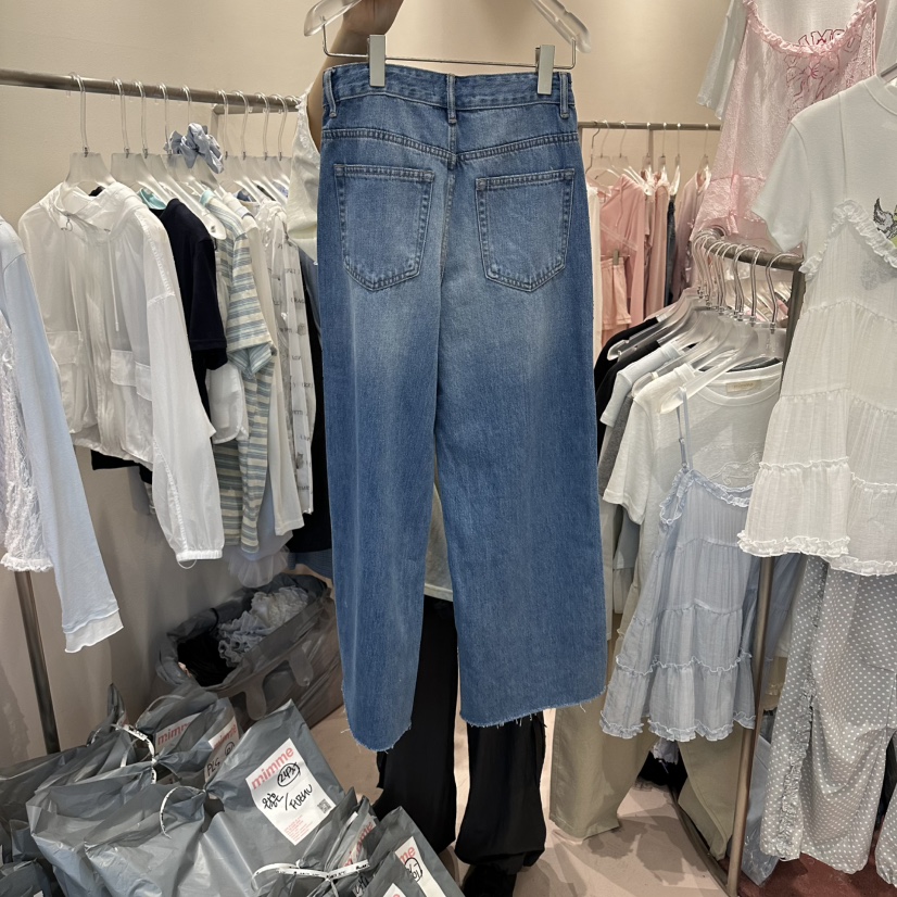 MIMME/LOOKK韓國直郵實拍女裝新款時尚26春夏熱賣牛仔褲MIMME/LOOKK牛仔褲