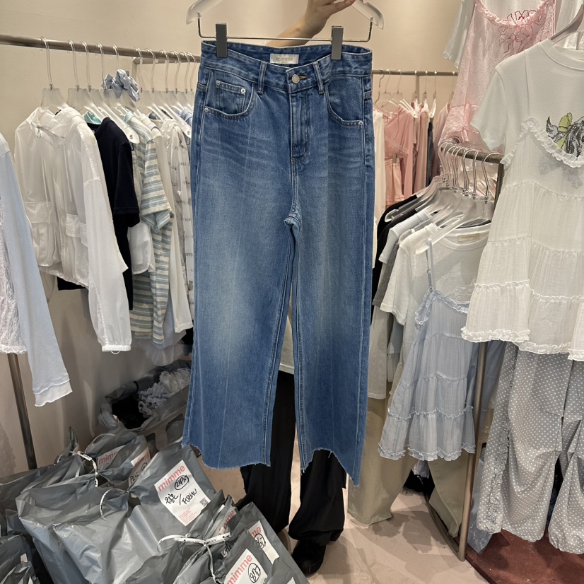 MIMME/LOOKK韓國直郵實拍女裝新款時尚26春夏熱賣牛仔褲MIMME/LOOKK牛仔褲圖色1