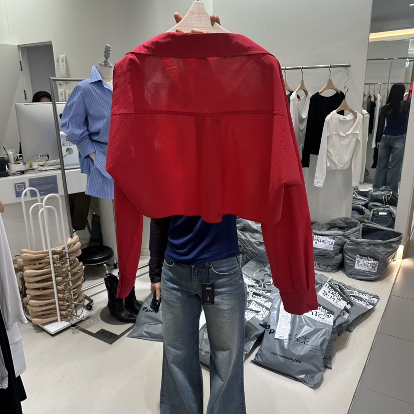 RENDER韓國東大門代購女士新品推薦26春夏襯衫蕾絲衫不含內搭RENDER襯衫/蕾絲衫