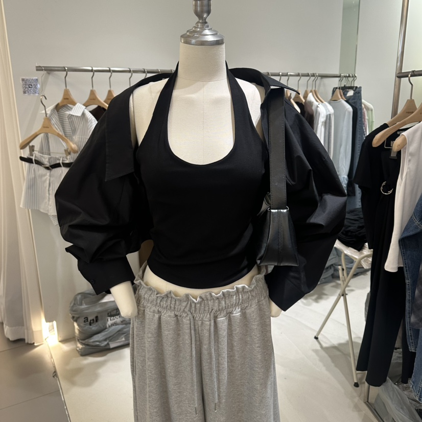 RENDER韓國東大門代購女士新品推薦26春夏襯衫蕾絲衫不含內搭RENDER襯衫/蕾絲衫圖色3