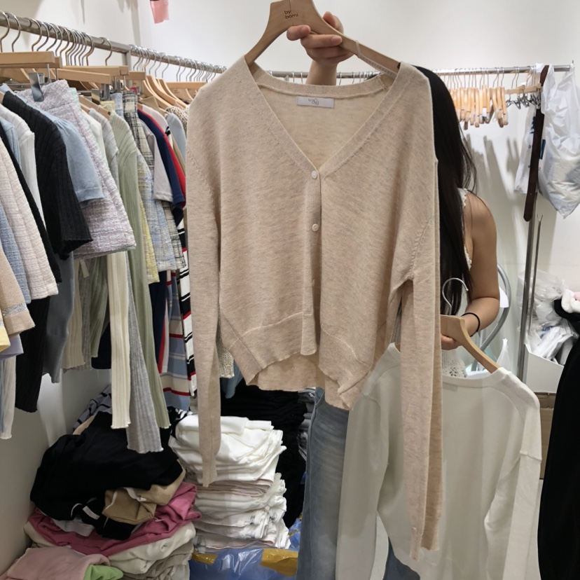 BY BOMI韓國代購女裝新款26春夏職業人氣休閑針織衫開衫BY BOMI針織衫圖色2