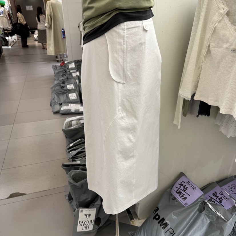 BENE韓國東大門直郵女裝新品時尚熱賣推薦26春夏人氣長裙棉BENE長裙圖色1