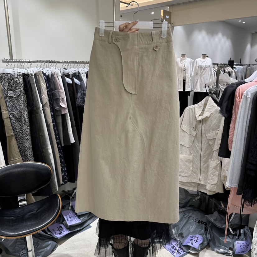 BENE韓國東大門直郵女裝新品時尚熱賣推薦26春夏人氣長裙棉BENE長裙圖色2