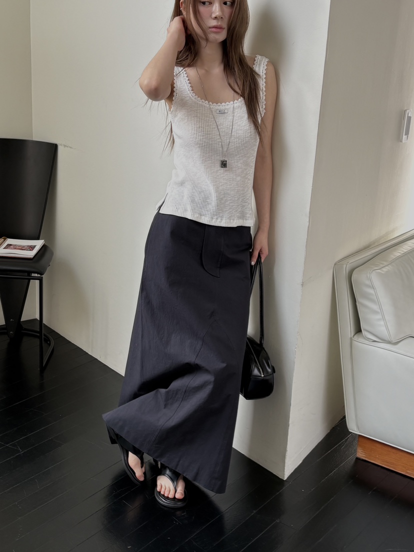 BENE韓國東大門直郵女裝新品時尚熱賣推薦26春夏人氣長裙棉BENE長裙圖色3