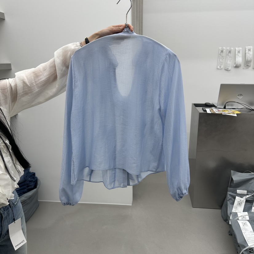 ENHANCE韓國直郵實拍女裝新品26春夏休閑襯衫蕾絲衫不含項鏈ENHANCE/HOPESMORE襯衫/蕾絲衫