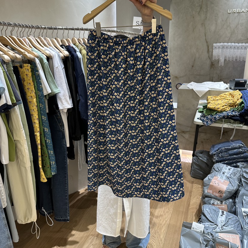 URBANE-P韓國代購女士新款時尚職業26春夏推薦熱賣休閑長裙URBANE-P長裙