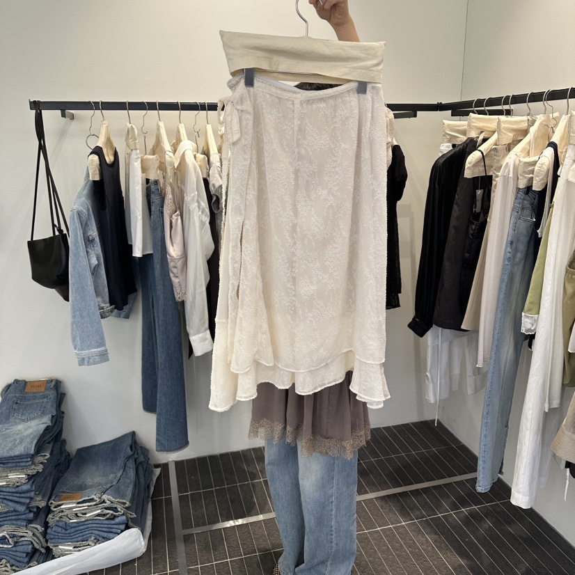 FIND-P韓國直郵實拍女士新款熱賣推薦時尚人氣職業休閑長裙FIND-P長裙