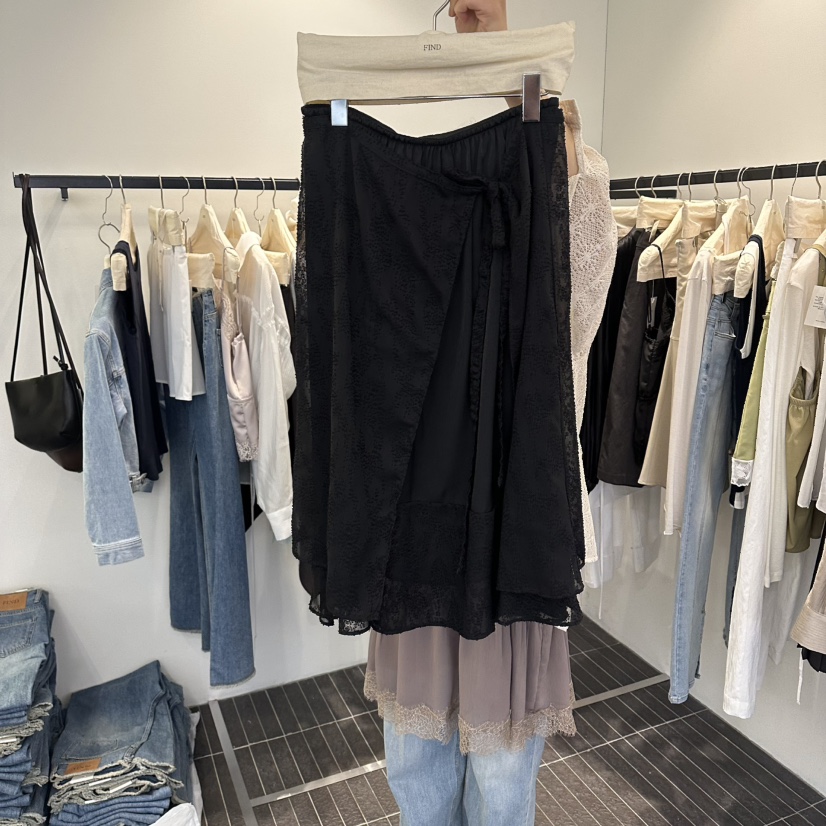 FIND-P韓國直郵實拍女士新款熱賣推薦時尚人氣職業休閑長裙FIND-P長裙圖色1