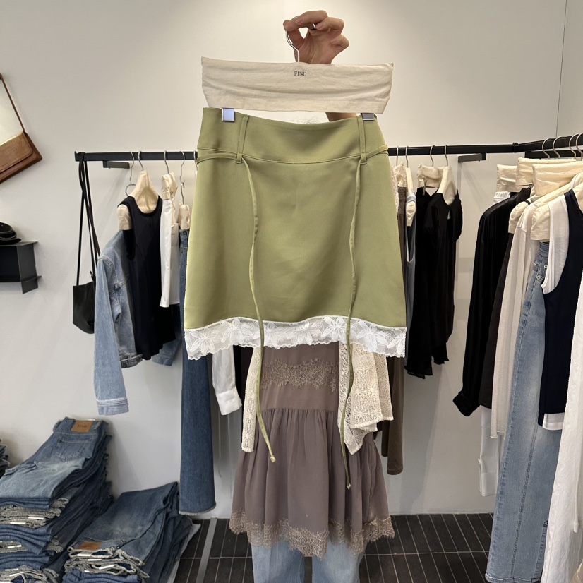 FIND-P韓國東大門直郵女裝新品職業推薦26春夏半身裙中短裙FIND-P半身裙/中短裙圖色1