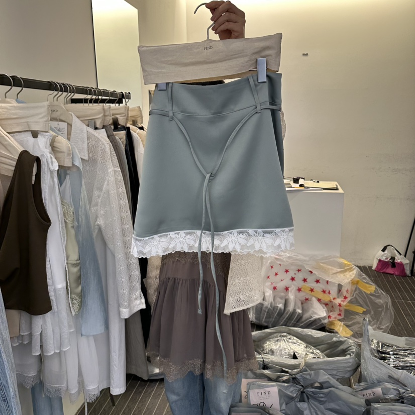 FIND-P韓國東大門直郵女裝新品職業推薦26春夏半身裙中短裙FIND-P半身裙/中短裙圖色2