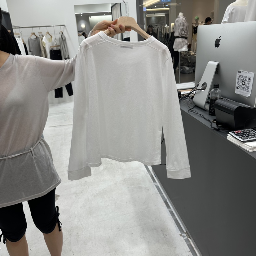 THE VALUE韓國東大門代購女裝新款熱賣人氣休閑推薦長袖T恤THE VALUE長袖T恤