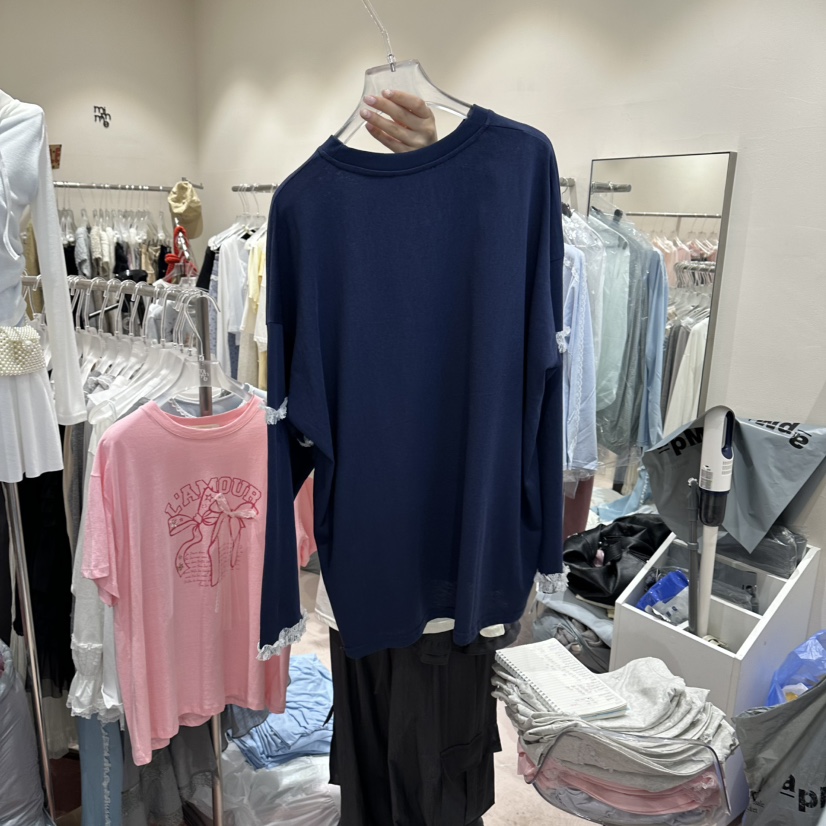 MIMME/LOOKK韓國直郵實拍女裝新品職業推薦時尚人氣長袖T恤MIMME/LOOKK長袖T恤