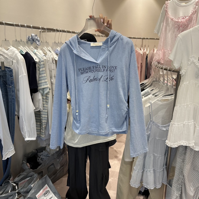 MIMME/LOOKK韓國直郵實拍女裝新款熱賣休閑時尚推薦長袖T恤MIMME/LOOKK長袖T恤圖色2