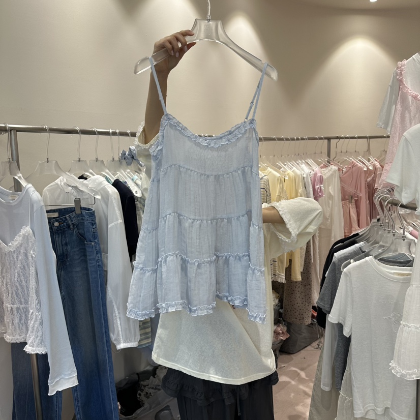 MIMME/LOOKK韓國直郵實拍女士新品時尚吊帶背心不含內搭MIMME/LOOKK吊帶/背心圖色2