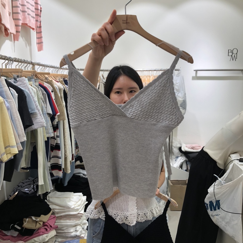 BY BOMI韓國東大門直郵女裝新款26春夏時尚職業吊帶背心BY BOMI吊帶/背心圖色2