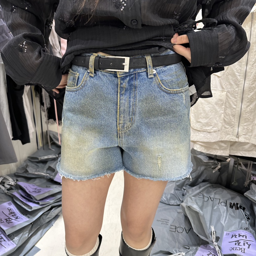 BENE韓國東大門代購女裝新品人氣26春夏時尚短褲不含腰帶BENE短褲圖色1