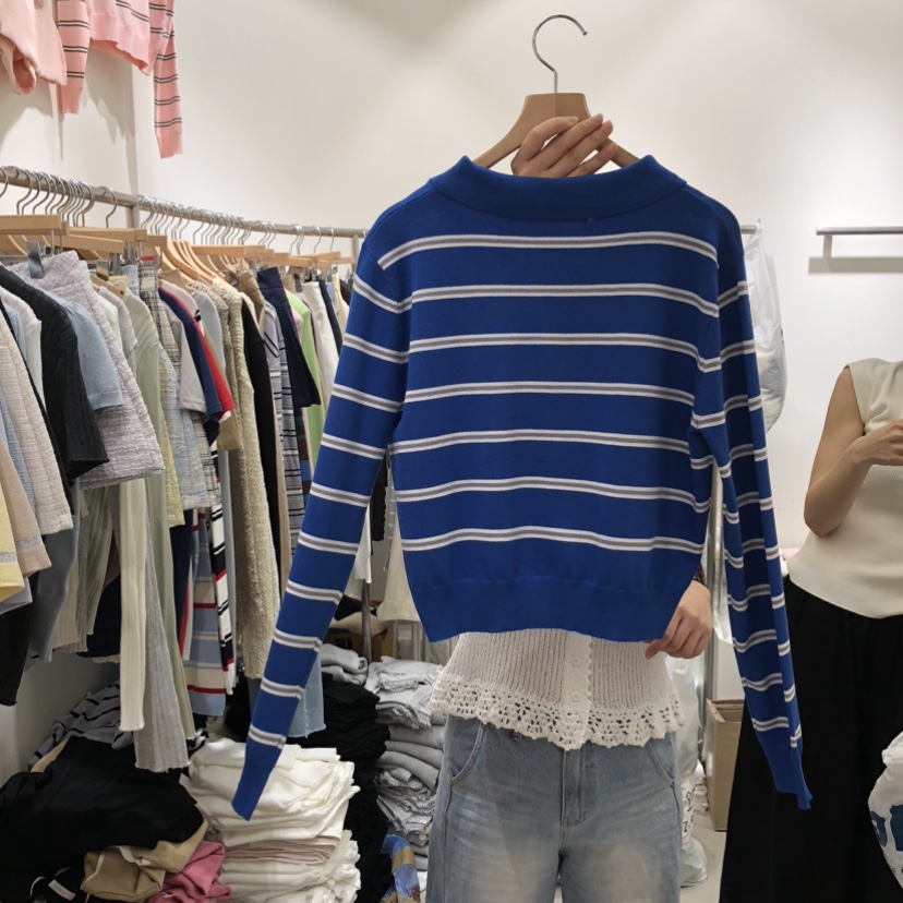 BY BOMI韓國直郵實拍女士新款26春夏職業熱賣休閑針織衫BY BOMI針織衫