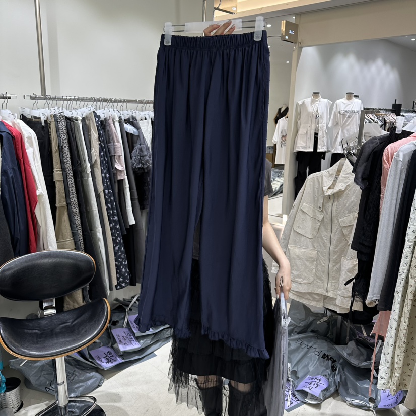 BENE韓國直郵實拍女士新品時尚休閑推薦人氣職業26春夏休閑褲BENE休閑褲圖色4深藍色