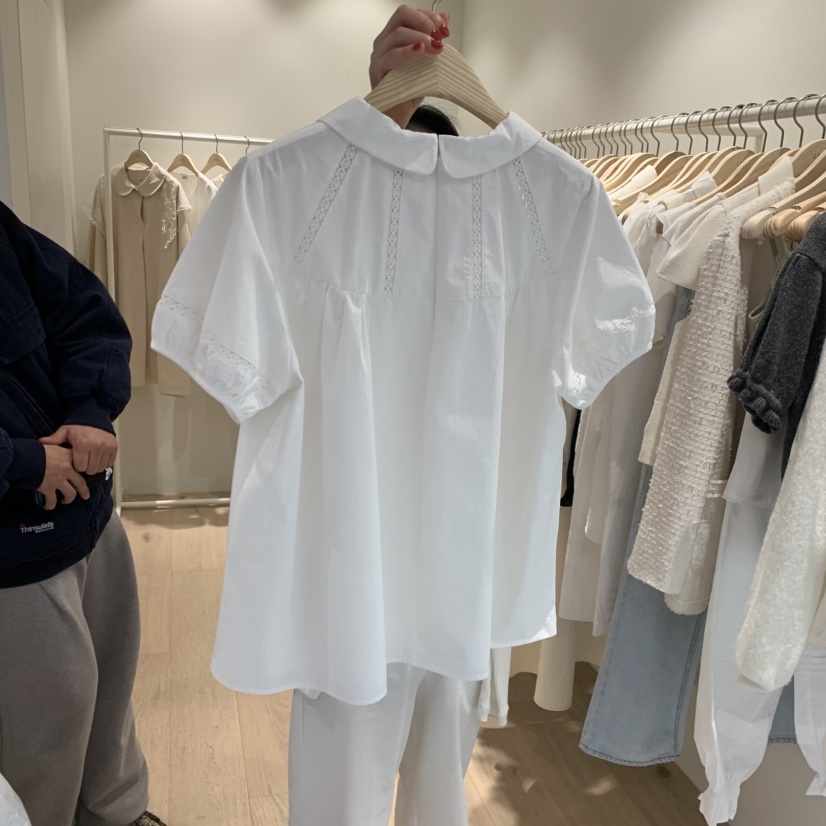 LIFFEY韓國東大門代購女裝新品職業26春夏時尚襯衫蕾絲衫LIFFEY襯衫/蕾絲衫