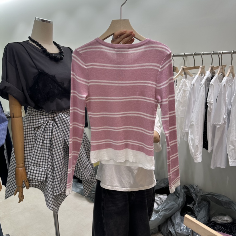 PART3韓國代購女裝新款職業人氣26春夏熱賣推薦針織衫假兩件Part.3針織衫