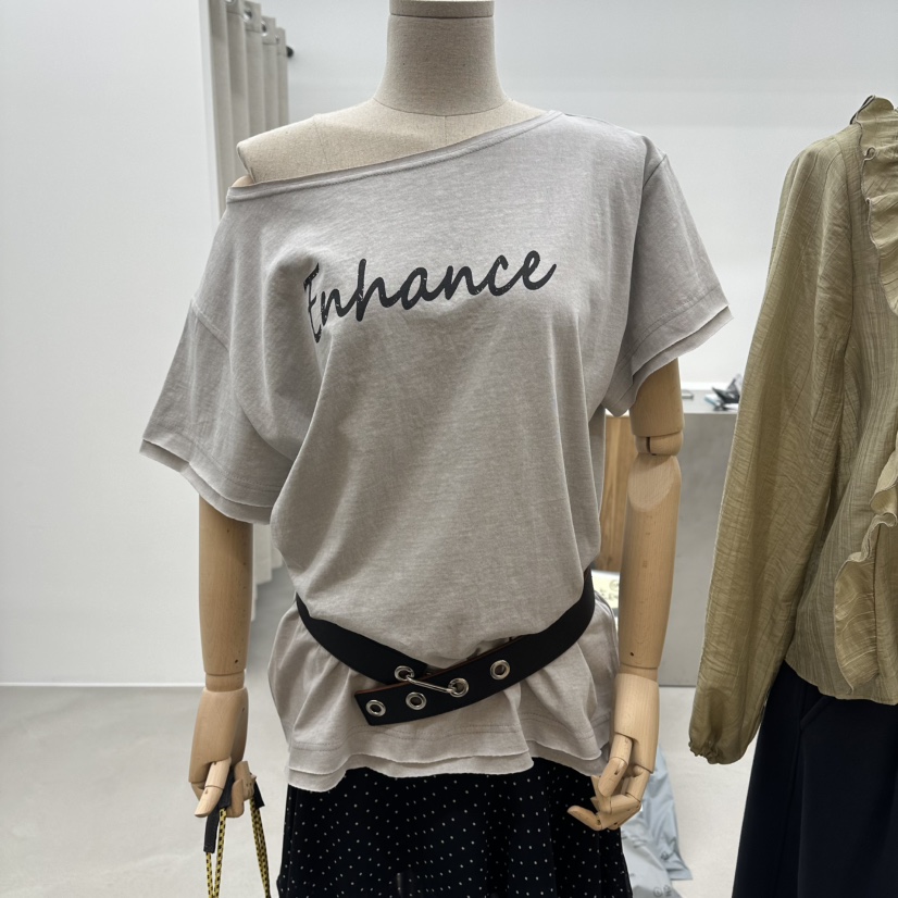 ENHANCE韓國直郵實拍女裝新款人氣時尚休閑職業26春夏T恤ENHANCE/HOPESMORET恤圖色2