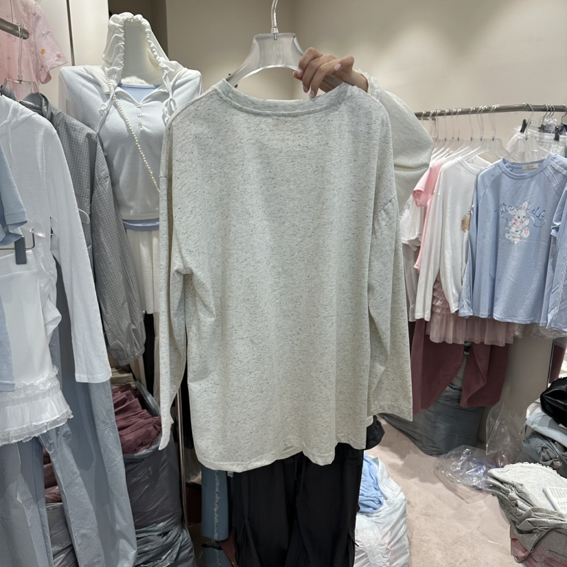 MIMME/LOOKK韓國直郵女裝新款職業26春夏推薦長袖T恤狗狗MIMME/LOOKK長袖T恤