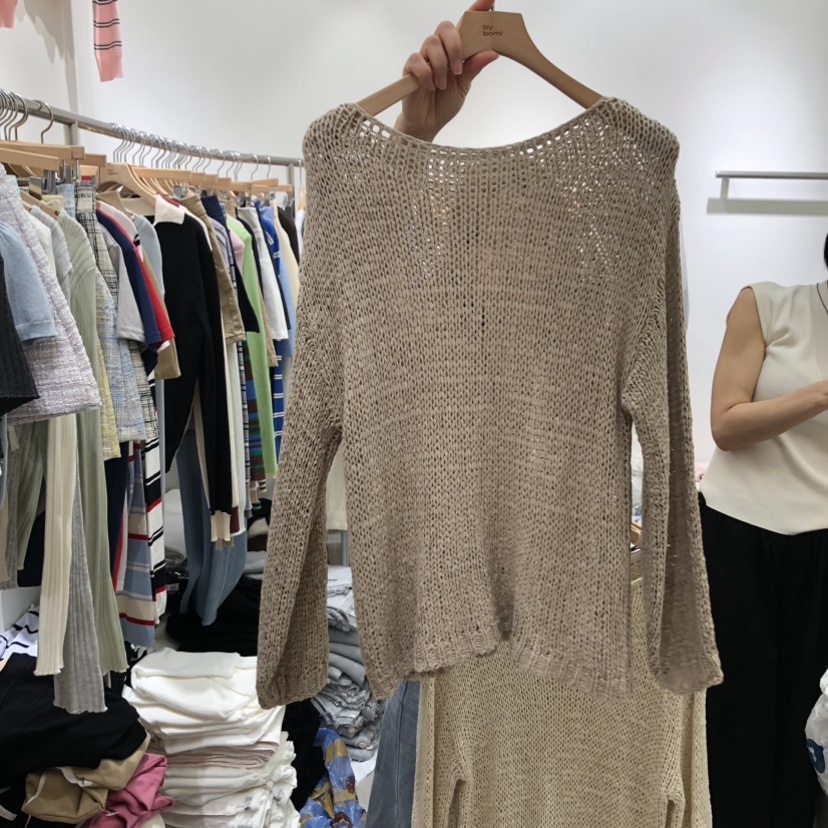 BY BOMI韓國代購女士新款人氣休閑熱賣26春夏推薦針織衫BY BOMI針織衫圖色1