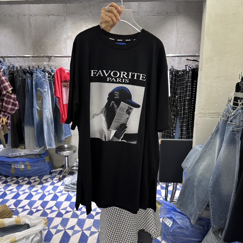 AMOUR韓國代購女士新品推薦人氣熱賣休閑26春夏時尚職業T恤AMOURT恤圖色3