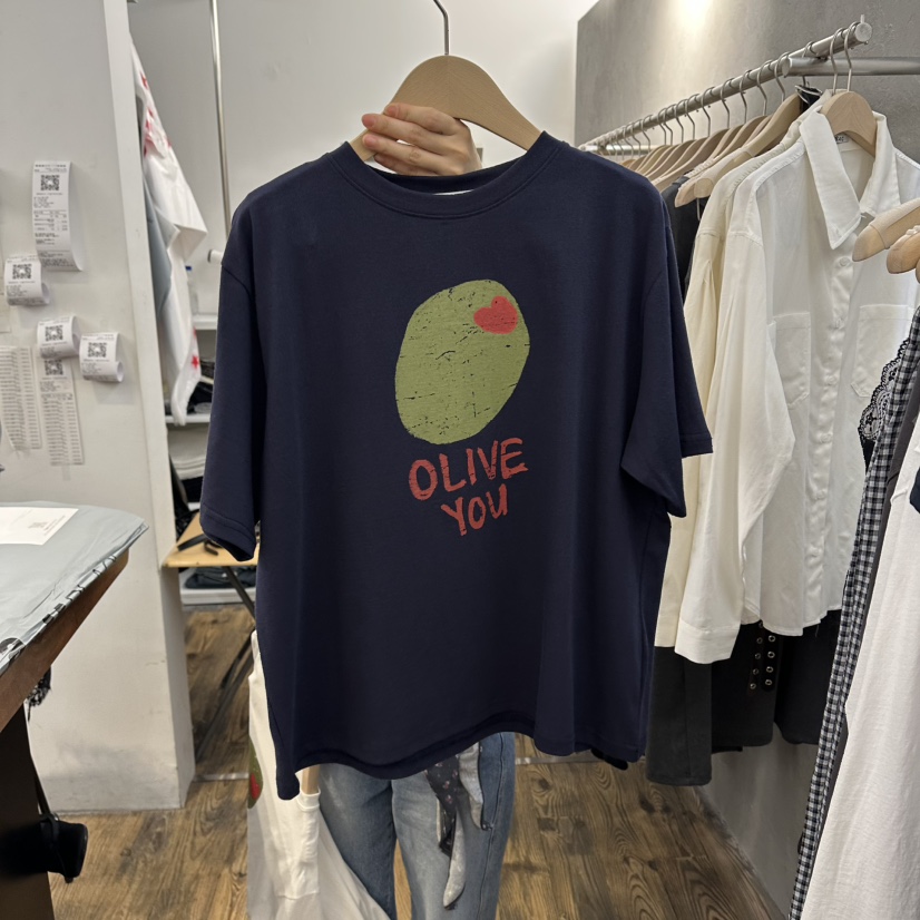 MOSAIC韓國東大門直郵女士新品時尚推薦熱賣職業26春夏T恤MOSAICT恤圖色2