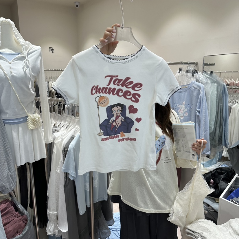 MIMME/LOOKK韓國東大門代購女士新款熱賣26春夏人氣時尚T恤MIMME/LOOKKT恤圖色1