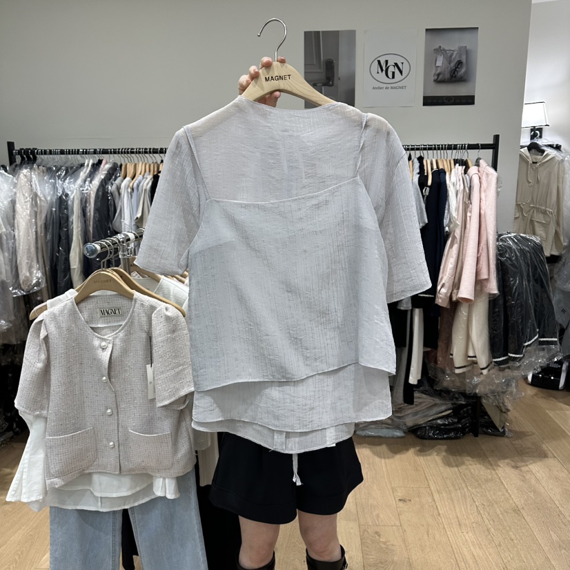 M.G.N韓國東大門直郵女裝新款職業26春夏套裝兩件套套裝MAGNET套裝圖色2