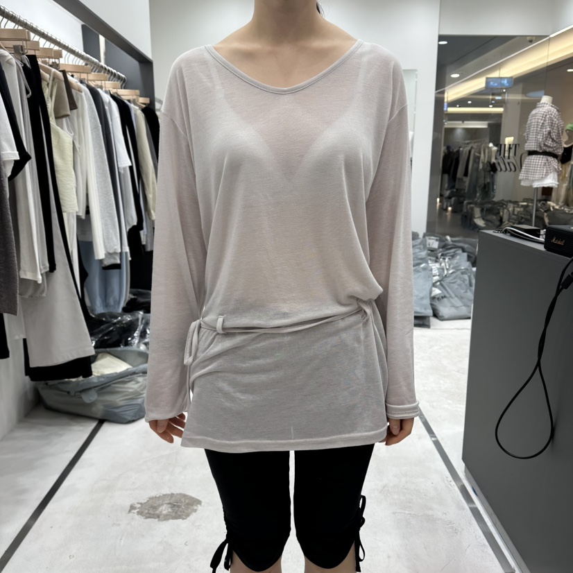 THE VALUE韓國代購女裝新品熱賣職業人氣26春夏時尚長袖T恤THE VALUE長袖T恤圖色2