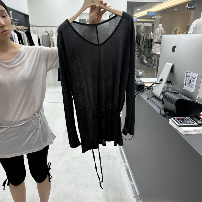 THE VALUE韓國代購女裝新品熱賣職業人氣26春夏時尚長袖T恤THE VALUE長袖T恤圖色3