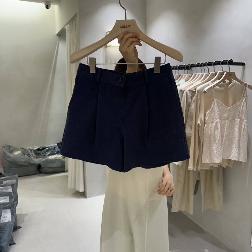 MILLIF韓國東大門直郵女士新款休閑人氣熱賣短褲不含腰帶MILLIF短褲圖色2