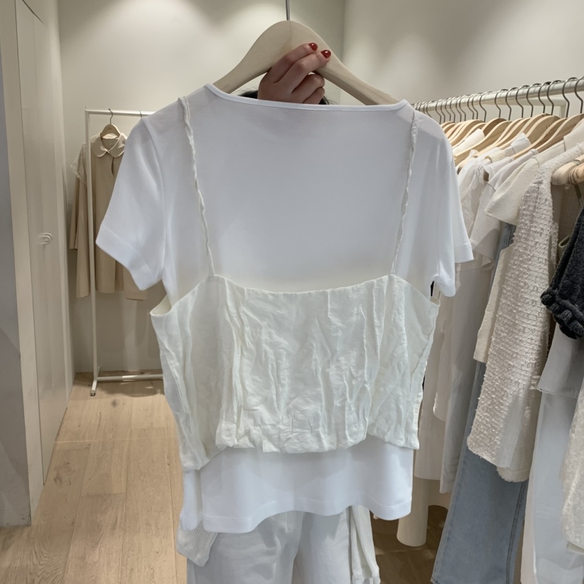 LIFFEY韓國代購女士新款休閑熱賣26春夏吊帶背心不含內搭LIFFEY吊帶/背心