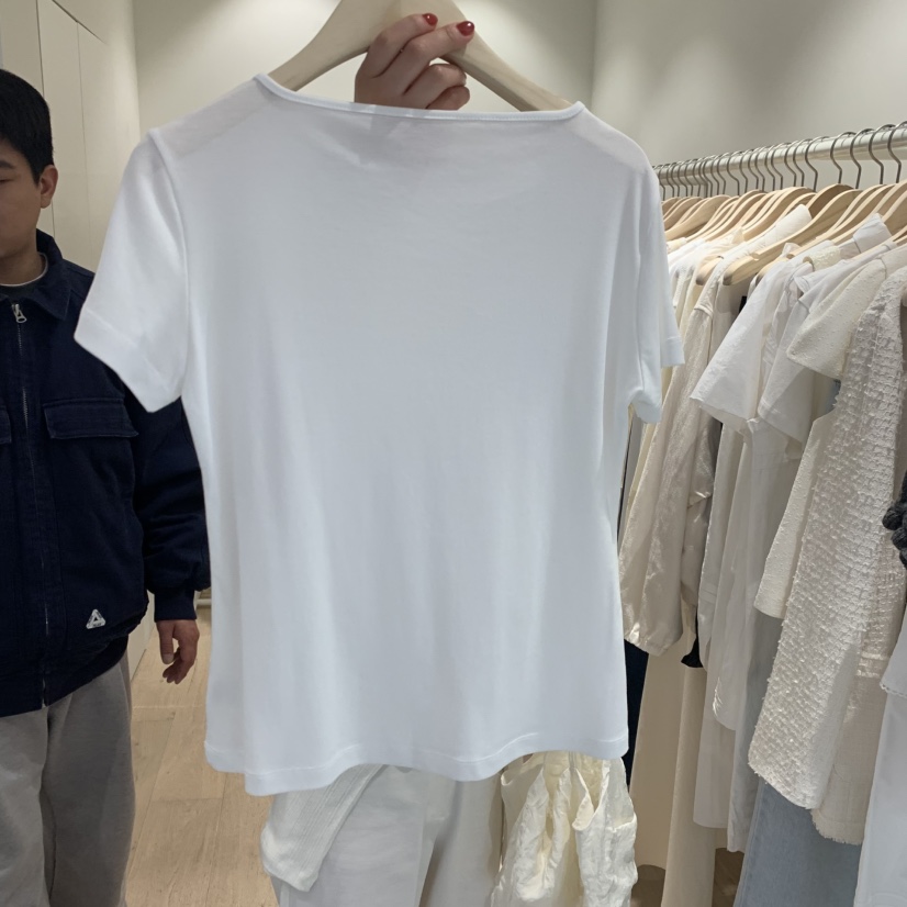 LIFFEY韓國東大門代購女裝新品推薦職業休閑26春夏T恤船領LIFFEYT恤