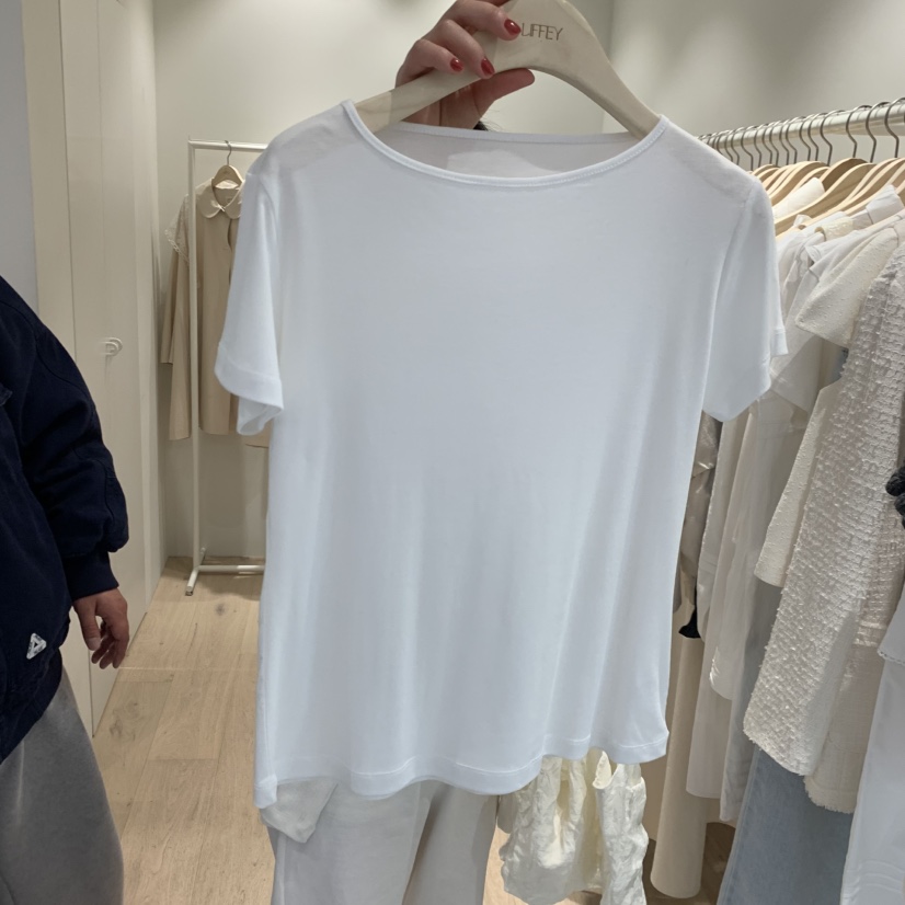 LIFFEY韓國東大門代購女裝新品推薦職業休閑26春夏T恤船領LIFFEYT恤圖色1