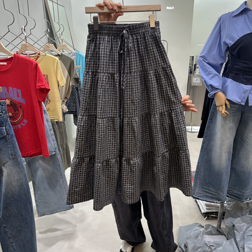 PART3韓國代購女士新品熱賣職業時尚人氣26春夏推薦長裙格子Part.3長裙圖色2