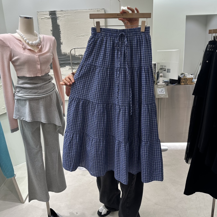 PART3韓國代購女士新品熱賣職業時尚人氣26春夏推薦長裙格子Part.3長裙圖色3