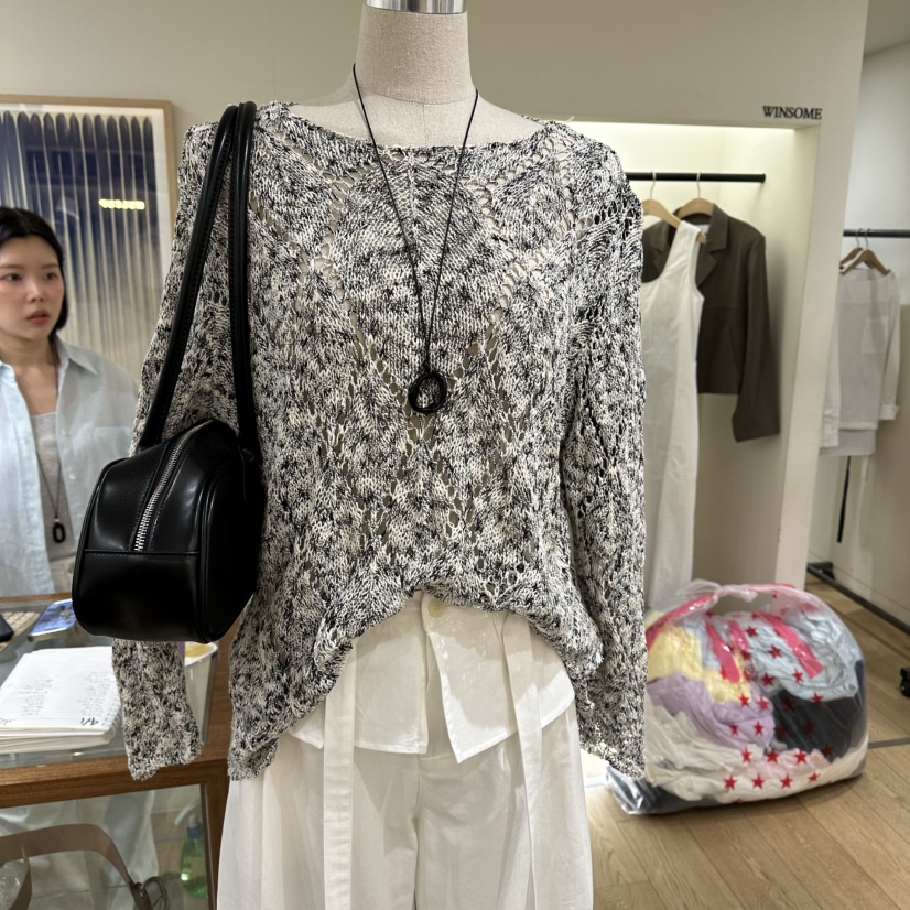 WINSOME韓國直郵實拍女裝新品熱賣時尚推薦針織衫不含配飾WINSOME針織衫圖色1