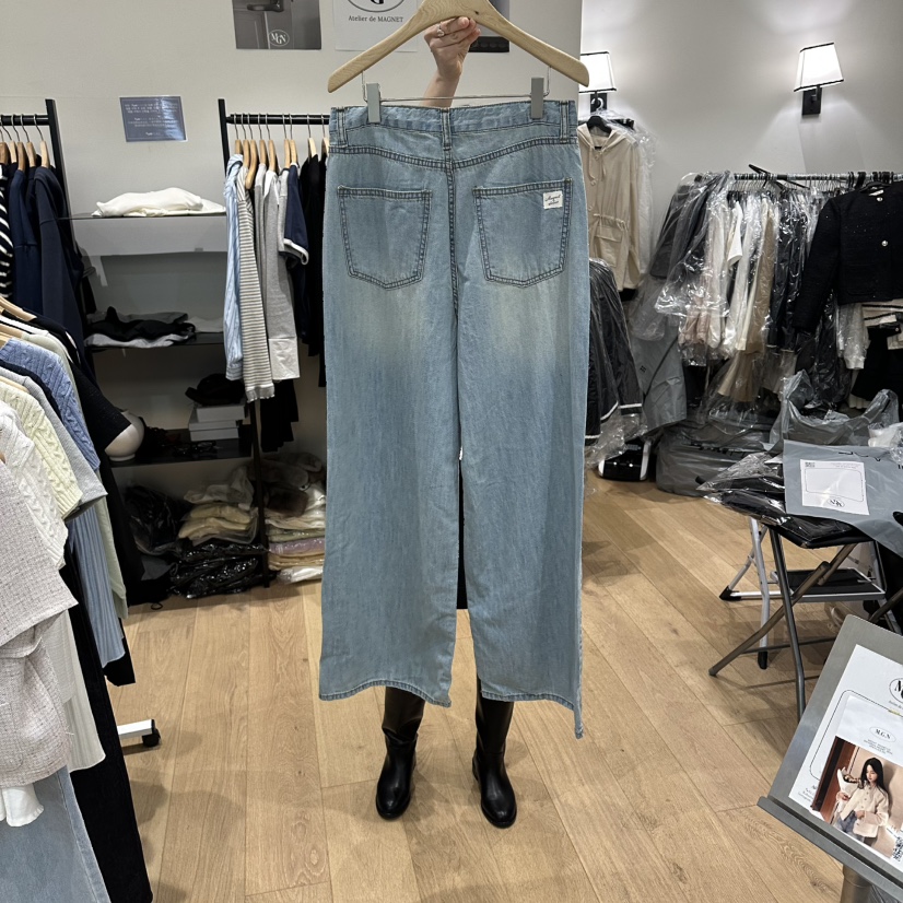 M.G.N韓國直郵女士新款26春夏職業推薦時尚休閑熱賣牛仔褲MAGNET牛仔褲